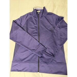 Nike Women's Golf Fit Dry Dark Purple Zip Up Track Jacket Womens Size Medium